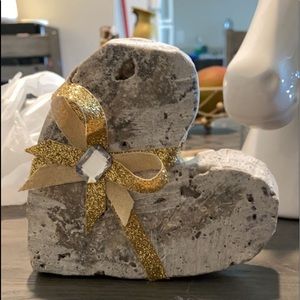 Solid stone hand crafted heart♥️